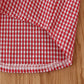 Conjunto de Bermuda y camisa roja a cuadros